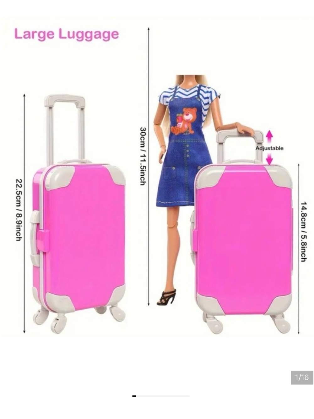 Barbie Travels - Large Suitcase Plus Much More.